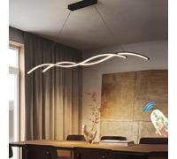 150cm Moderna Lámpara LED Lámpara Colgante 45W Comedor Lámpara de mesa Regulable Lámparas de Techo Para Cocina Salon Restaurante Altamente Ajustable Candelabro Colgantes Dormitorio Oficina Estudio Luz