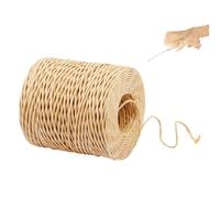150m Alambre Forrado de Papel 2mm, Alambre de Floristería, Alambre Manualidades, Alambre de Hierro Natural, Cuerda de Papel Rafia Marrón, Alambre Floral para Corona Decoración Embalaje de Ramo de Boda