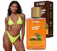 150ML Aceite Bronceador, Bronceado Duradero, Acelerador Bronceado, pieles oscuras, para tumbonas y sol al aire libre, Profundiza tu cutis natural, Apto para todas las pieles
