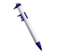 150mm Vernier Caliper Pen Con 1 0mm Gel Ink Rollerball, Multifuncional Medición Y Escritura Papelería Para Varios Ajustes (azul)