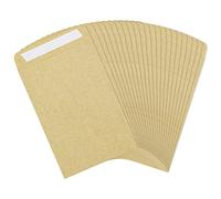 150pcs Bolsas Papel Kraft 6x10cm, Sobres Marrones Pequeños, Sobres de Papel Kraft Vintage para Monedas Joyas Semillas Caramelo - sobre autoadhesivo