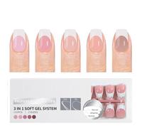 150pcs Consejos Franceses Prensa En Las Uñas Antes De La Capa Base Aplicada Y Primer Acabado Mate Uñas Falsas Para La Calidad De Salón Aplicación Rápida De Uñas