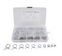 150pcs de Resorte Juego de Abrazaderas de Manguera para Manguera de Línea de Combustible Juego de Surtido de Abrazaderas de Manguera de Acero Inoxidable Para Motocicleta, Scooter