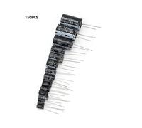 150PCS Electrolytic Capacitor Assortment Kit, 50V 1uF to 2200uF for Various Electronic Applications