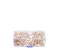 150PCS M3/M4/M5/M6/M8/M10 Ring Lugs Ring Eyes Copper Crimp Terminals Cable Lug Wire Connector Non-Insulated DIY Assortment Kit