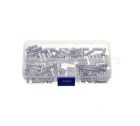150pcs Non-Insulated Butt Wire Connector Ferrules Electrical Cable Terminal Tinned Crimp Terminal 0.5-6mm2 22-10AWG