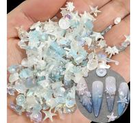 150PCS Pegatinas para Uñas Playa, Sticker Uñas Verano, Pegatinas Verano para Uña, 3D Conchas Marinas, Estrellas de Mar, Caracolas, Tema Océano Decoración de Uña para Vacaciones En La Playa (B)