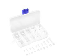 150pcs Tornillos de Nylon, Tornillos con Tuercas y Arandelas Kit de Sujetadores en Caja M2 M2.5 M3 M4 M5