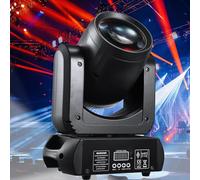 150W Luces de cabeza móviles de prisma de 18 facetas, luz de haz de escenario, DMX512 RGBW Disco DJ Stage Spot Beam Foco LED con 8 gobos, mini proyector activado por sonido Luz de fiesta para DJ