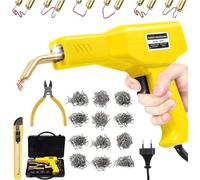 150W Máquina de soldadura de plástico, Kit de reparación de parachoques de coche de, máquina de reparación de soldador de plástico de grapas de 800 uds para piezas de coche