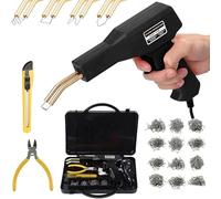 150W Plástico Soldadura Máquina Coche parachoques reparación Kit,800PCS calientes Grapadoras plástico Soldadura Reparando Kit Para Kayac/Plástico producto/Canoa,plano/Fuera interior Esquina/Ola Grapas