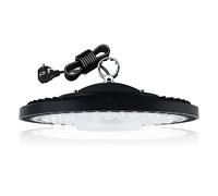 150W Proyector LED exterior, 6500K Blanco Frío UFO Spot High Bay Luz de almacén, IP65 Impermeable Iluminación Taller Led Industrial para Garaje, Fábrica, Taller,Aparcamientos,Gimnas