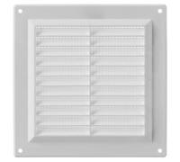 150x150mm Rejilla de Ventilación - Plástico, Blanco