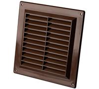 150x150mm Rejilla de Ventilación - Plástico, Marrón