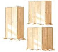 150x50cm, 170x40cm, 180x50cm, Biombo De Privacidad Plegable, Biombo De Bambú For Habitación, Divisor De Pared Decorativo, Adecuado For Cafetería/salón De Té(180x50cm/71x19.7in,5-Panel)