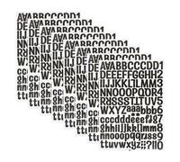 1512 Unidades de Letras Adhesivas, Pegatinas Números, Símbolos - Incluye Mayúsculas, Minúsculas, Signos de Puntuación - Material PP, 1 Pulgada, 12 Hojas, 126 Piezas por Hoja, Ideal para Manualidades