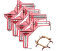 (1522) Juego de 4 mordazas de ángulo recto de 90 grados, mordaza de ángulo recto ajustable para carpintería