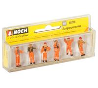 15275 Noch HO Personal Trabajadores Línea Ferroviaria 6 Piezas Escala 1:87