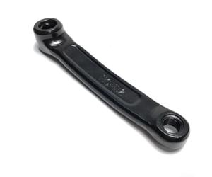 152mm izquierda derecha bicicleta ejercicio manivela hierro material agujero cuadrado para interior ciclismo equipo adecuado para mantenimiento (izquierda)