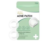 156 parches invisibles redondos - Flossty hidrocoloide ácido salicílico aceite de árbol de té Pimple Patches Star transpirable e impermeable, prueba de piel de la UE hipoalergénico