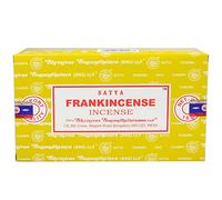 156 x unidades de incienso Satya Frankincense de 180 g (12 cajas de 15 g cada una) de Sai Baba Nag Champa, de olíbano
