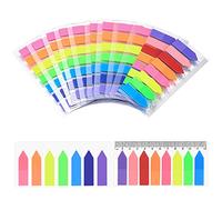 1580 Piezas Notas Adhesivas, Marcadores Adhesivos, Sticky Notes Tiras Índices Autoadhesivos para Marcar Páginas Hojas Informes Libros - 10 Paquetes