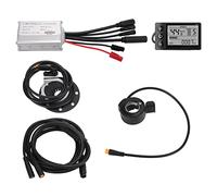 15A Motor Controller Kit Waterproof w LCD S866 Display Speed Power Mileage, 130X Thumb Throttle, 8C PAS Sensor for 36V 48V Electric Bike Conversion Electric Bicycle Scooter DIY