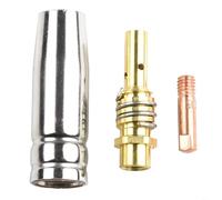 15AK para boquilla de soplete de soldadura MIG, incluye soporte de punta conductiva para soldadura profesional (0,6 mm)