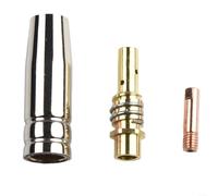 15AK para boquilla de soplete de soldadura MIG, juego de 3 piezas para estilo estándar 15AK para soldadores MIG con compatibilidad completa (0,8 mm)