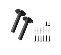 15cm 2PC Soporte Para Estante Estanterías De Metal Soporte De Pared Balda Flotante Multiuso Decorativo Estilo Industrial Retro Negro, Escuadras Baldas De Hierro Pared Montaje De Bricolaje (Redondo)