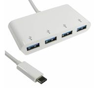 15cm USB 3.1 Tipo C Conector Macho A 4 Puerto Superspeed Hub Adaptador [008305]