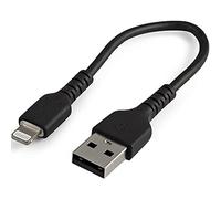 15CM USB TO LIGHTNING CABLE APPLE MFI CERTIFIED - BLA CK RUSBLTMM15CMB