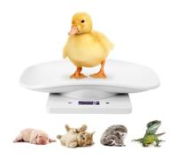 15kg Báscula digital para mascotas Báscula para animales con pantalla LCD, 4 modos de pesaje para mascotas y cocina para medir gatos pequeños, perros, alimentos, capacidad de hasta 15 kg