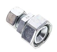 15L y 28L Accesorio de corte recto de acero galvanizado con rótula 160 bar Junta tórica de NBR Cono de sellado ISO 8434-1