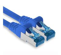 15m - CAT.6 - Cable de red Ethernet Gigabit Lan RJ45 CAT6 Cat6a 10Gbit/s - azul - 1 pieza