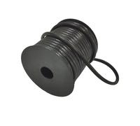 15M de Cordón Trenzado Encerado- Cordón para Zapatos - Macramé Shamballa - Cuerda de Hilo para Hacer Pulseras, Collares y Joyas - Ideal para Manualidades, Cordón de Poliester (Negro, 3,5mm)