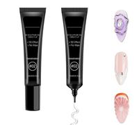 15ml Gel de Extensión, Adhesivo UV para Uñas Acrílicas, Gel Suave de Escultura 3D,Requiere Lámpara UV/LED, Transparente
