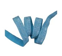 15mm Gold Silver Glitter Thread FOE Ribbon Fold Over Elastic Bands For Hair Tie Underwear Bracelet DIY Sewing Accessories(90108,50Yards)