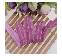 15mm Gold Silver Glitter Thread FOE Ribbon Fold Over Elastic Bands For Hair Tie Underwear Bracelet DIY Sewing Accessories(90124,50Yards)