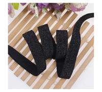 15mm Gold Silver Glitter Thread FOE Ribbon Fold Over Elastic Bands For Hair Tie Underwear Bracelet DIY Sewing Accessories(90130,50Yards)