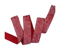 15mm Gold Silver Glitter Thread FOE Ribbon Fold Over Elastic Bands For Hair Tie Underwear Bracelet DIY Sewing Accessories(90112,50Yards)