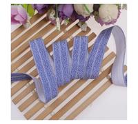 15mm Gold Silver Glitter Thread FOE Ribbon Fold Over Elastic Bands For Hair Tie Underwear Bracelet DIY Sewing Accessories(90125,10Yards)