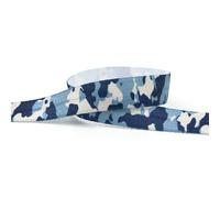 15mm Heat Transfer Camouflage Print Spandex Fold Over Elastic For Bracelet Hair Tie Headband Dress Sewing Lace Trim(Color 4,50Yards)