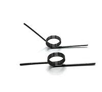 15pcs 0.4mm V-spring Small torsion Spring Hairpin Spring 180/120/90/60 Degree Coil Wire Return Springs(Size:1.2mm(3 laps ),Color:2MM_120 DEGREES)