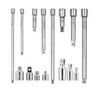 15pcs 1/2 Pulgada 3/8 1/4 De Varilla Extensión Impactos Acero Extensor Enchufe Fácil Operar Para Accesorio Trinquetas Llave Llave