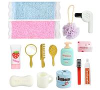 15PCS Accesorios para Casa de Muñecas, Baño Miniatura 1 12, Miniaturas para Casa de Muñecas, Decoración de Casa de Muñecas, Muñecas Miniaturas, Accesorios Muñecas, Accesorios en Miniatura