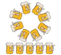 15pcs Brooch Glowing Lapel Pins for Women Adorable Beer Mug