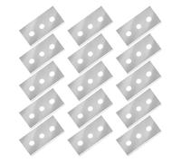 15pcs Cuchillas de Repuesto para Rascador Vitrocerámica,Rasqueta Vitroceramica Rascador Cuchilla,Raspador,Limpia Vitroceramica,Rasqueta de Vidrio Alta Calidad,Inoxidable,Plata,42 * 22 mm