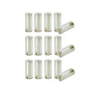 15Pcs de Soporte de Caja Cilindrica de Plastico de Bateria para Linterna 3 X AAA