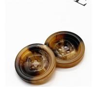 15Pcs/lot 18-34mm White Black Brown Resin Round Four-eye Buttons Men Women Cashmere Coat Jacket Suit(L,30MM)